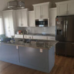 Kitchen cabinet and island remodeling by Gleaton Construction